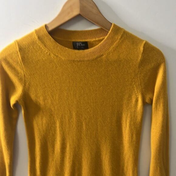 J.CREW 100% CASHMERE BODYCON LONG-SLEEVE CREWNECK DRESS SIZE XXS - Picture 3 of 8